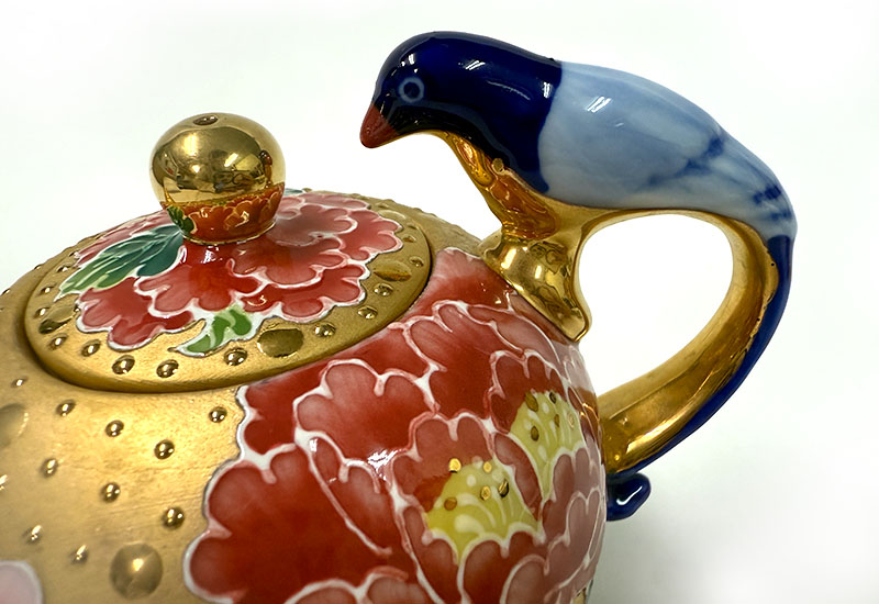 富貴圓滿藍鵲壺組